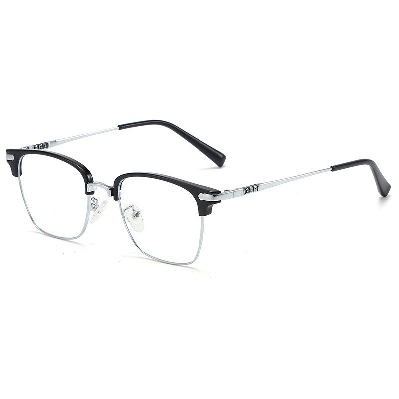 Gọng kính cận clubamster nữ nam cao cấp chống tia Uv và ánh sáng xanh thay được tròng cận 580