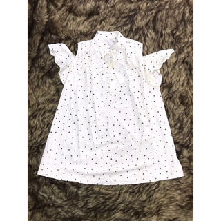 Đầm Nữ Dây Cột Nơ Tay Xẻ Cánh Tiên Chấm Bi Kiểu From A Xinh