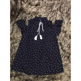Đầm Nữ Dây Cột Nơ Tay Xẻ Cánh Tiên Chấm Bi Kiểu From A Xinh