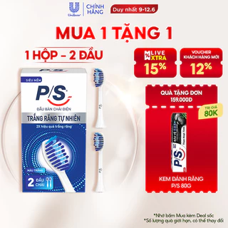 Bộ 2 đầu bàn chải điện P/S – Trắng Răng Tự Nhiên