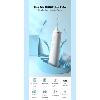 Máy Tăm Nước RULAX RL16 Làm Sạch Kẽ Răng. Tặng Kèm 6 Đầu, Hộp Đựng | Bảo Hành 12 Tháng |