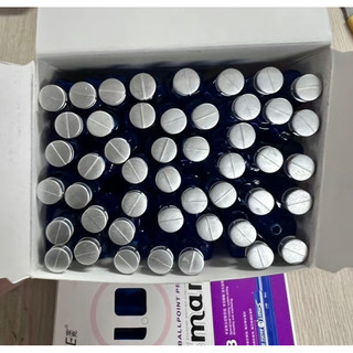 Hộp bút bi 48 chiếc ngòi to 1mm (xanh hoặc đen)