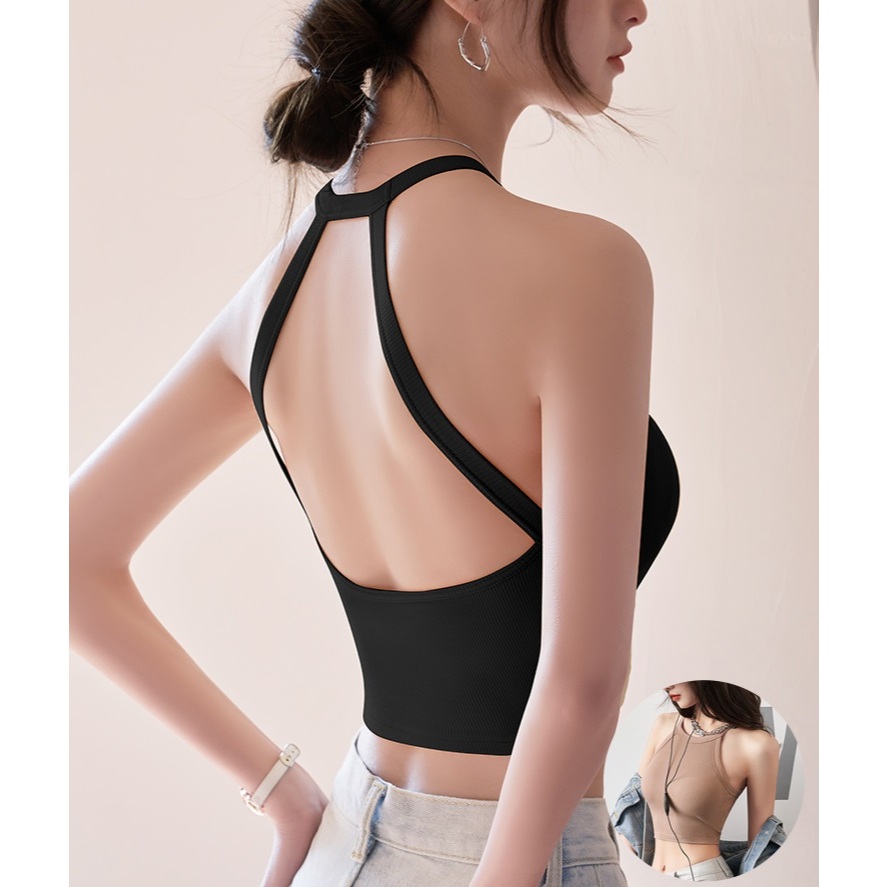 Áo Ba Lỗ Nữ Cotton, Áo Hai Dây Có Đệm Mút Mềm Tập Gym Yoga Co Giãn Thoáng Khí LA032