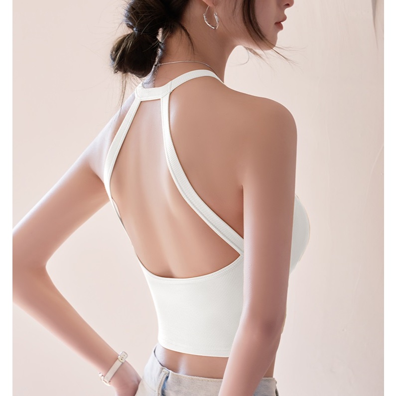 Áo Ba Lỗ Nữ Cotton, Áo Hai Dây Có Đệm Mút Mềm Tập Gym Yoga Co Giãn Thoáng Khí LA032