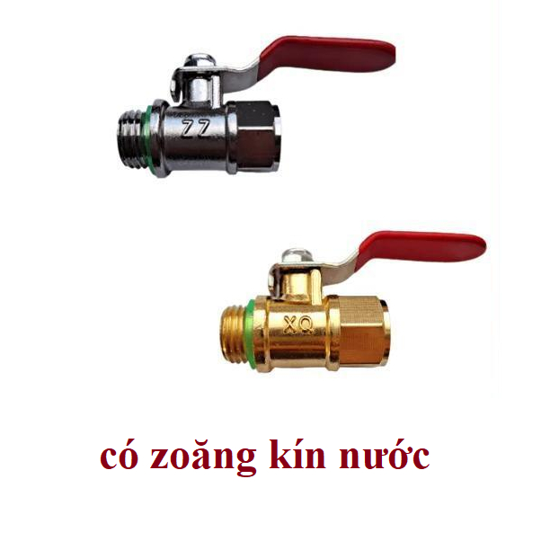 Van khoá ren trong và ren ngoài 14mm - Van Khóa Bi Đồng Thau - Van Khóa ...