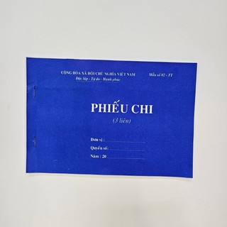 Phiếu Thu, Phiếu Chi 2 liên giấy đẹp,in rõ nét , màu sắc sặc sỡ