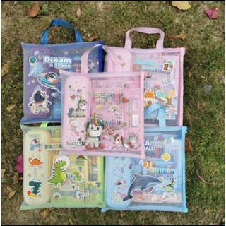 Set túi bút làm quà tặng cho bé trai và bé gái mới nhất