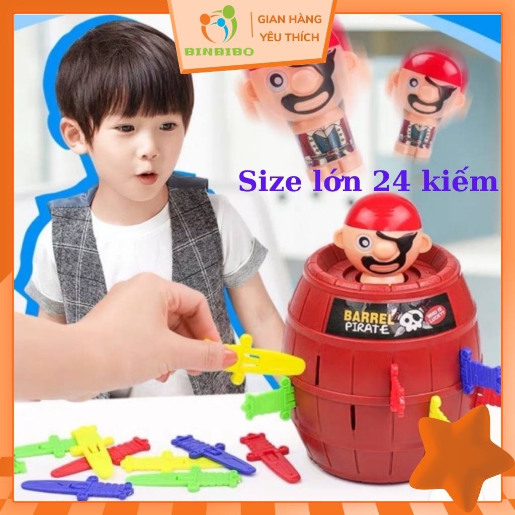 Đồ chơi đâm kiếm hải tặc size lớn 24 kiếm trò chơi nhóm gia đình vui nhộn - Binbibo