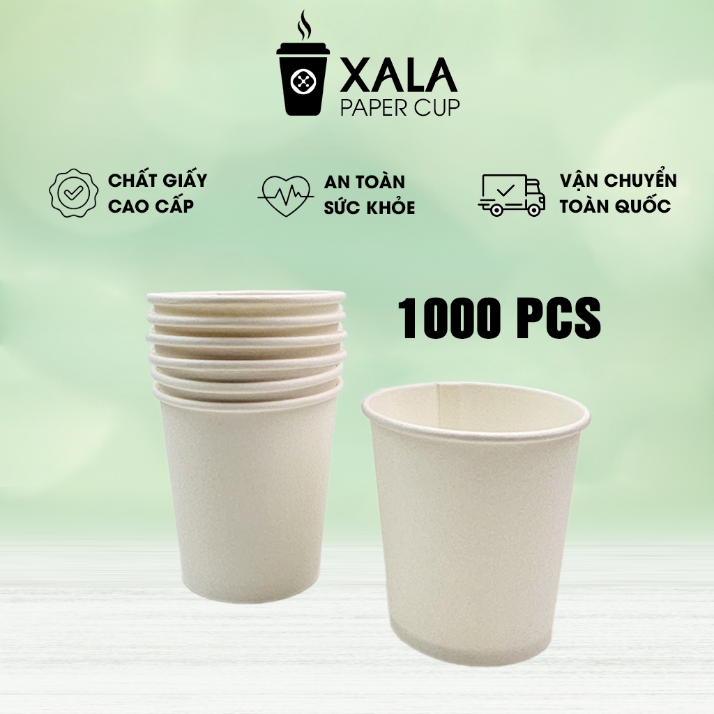 1000 ly cốc giấy 210ml 7oz dùng 1 lần trong bệnh viện, cơ sở y tế