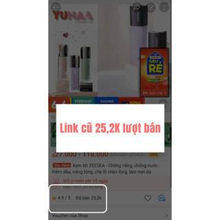 [Y226] Kem Lót ZeeSea CHÍNH HÃNG - Chống nắng, chống nước - Kiềm dầu, nâng tông, che lỗ chân lông, làm mịn da