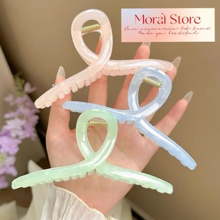Set 12 Kẹp Tóc Càng Cua Moral Dạng Xoắn Móng Vuốt Cỡ Lớn Cặp Tóc Búi Tóc Phong Cách Hàn Quốc