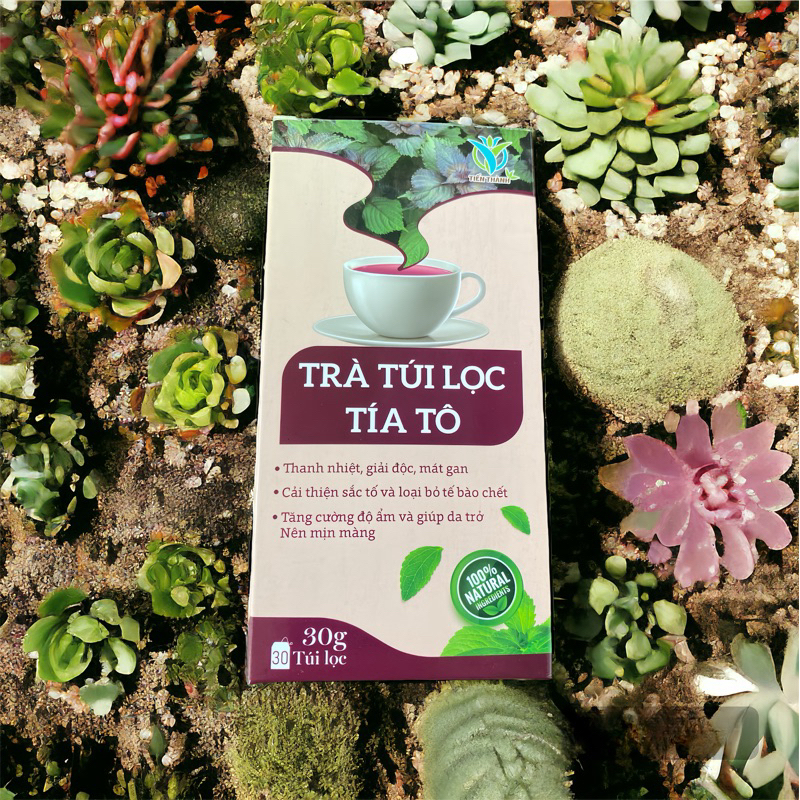 Trà tía tô túi lọc thanh nhiệt – hỗ trợ sáng da, giảm nóng trong, dễ uống mỗi ngày (30 túi)