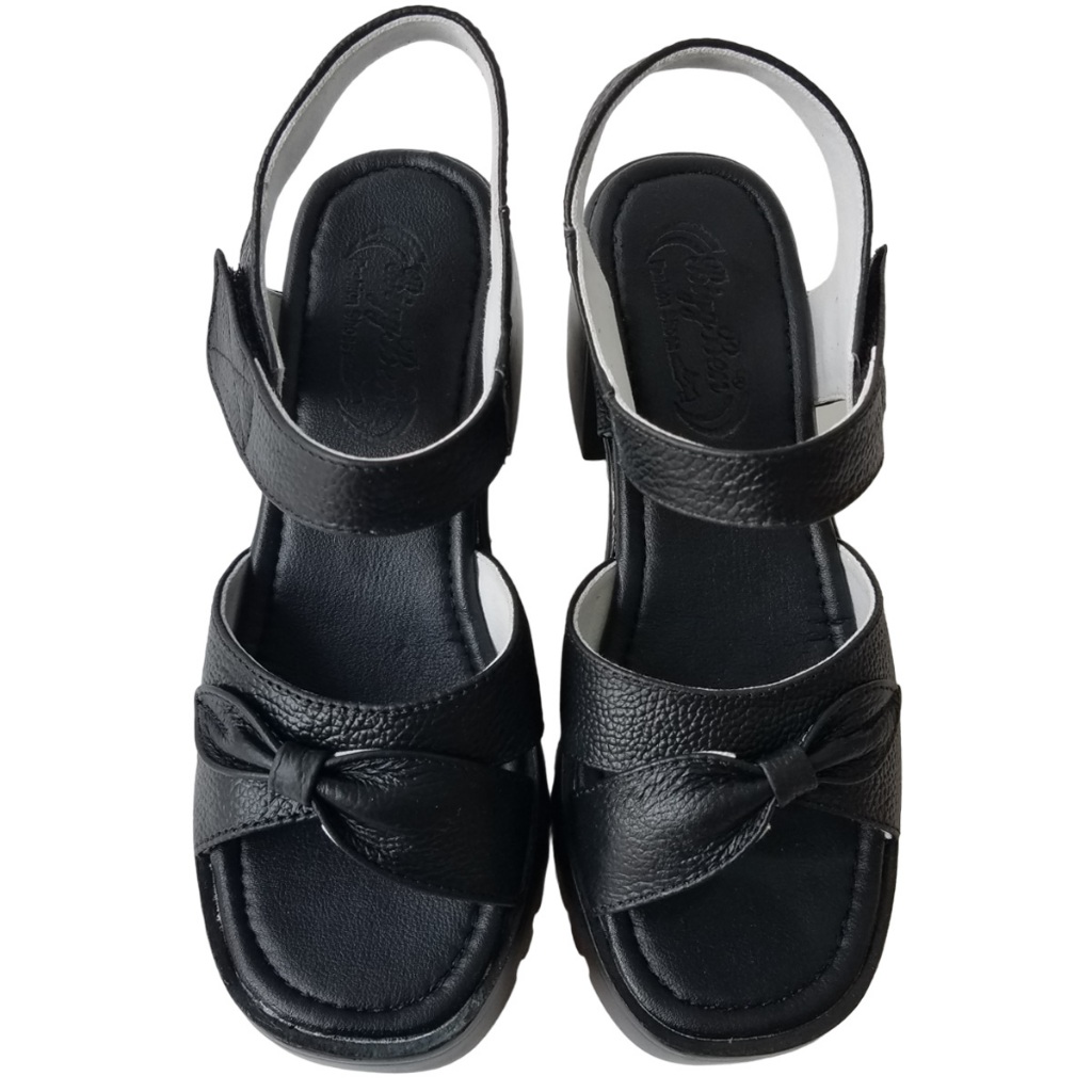 Giày cao gót nữ da bò thật BIGGBEN gót 8cm HKD849