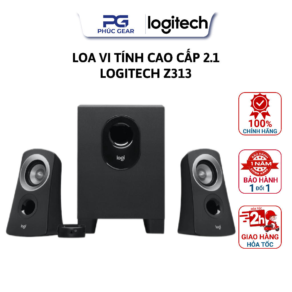 Loa vi tính cao cấp 2.1 LOGITECH Z313 - Bảo hành 12 tháng - HÀNG ...