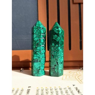 Trụ đá Malachite - đá khổng tước Energy Crystal