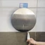 Hộp đựng giấy vệ sinh cuộn lớn tròn công cộng RANCO chất liệu inox 304 gắn tường bền đẹp KT - 402
