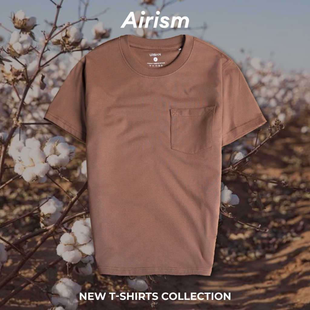 [SALE SỐC] Áo Thun Nam Urban Co Giãn Thoải Mái, Thấm Hút Mồ Hôi, Phông Cộc Tay Có Túi Ngực Trẻ trung NO. 1734 | BigBuy360 - bigbuy360.vn