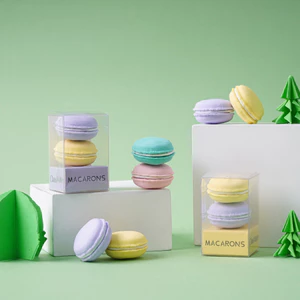 Gôm Tẩy Bút Chì CLASSMATE Cao Cấp Hình Bánh MACARONS 4 Màu Xinh Xắn, Tẩy Sạch Nhanh, Ít Vụn- Hộp 2 Gôm CL-ER607