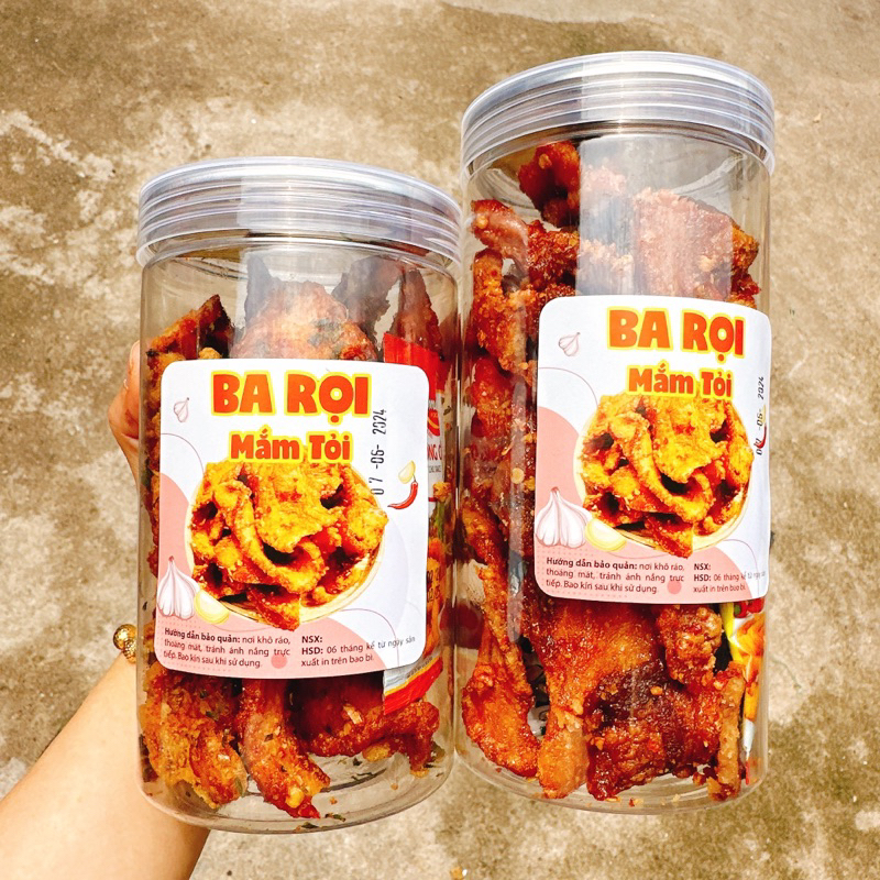 BA RỌI MẮM TỎI loại ngon đặt biệt mới mỗi ngày -HỘP 300G/250GR