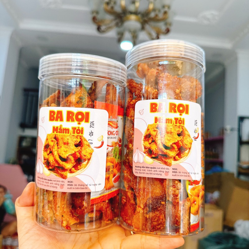 BA RỌI MẮM TỎI loại ngon đặt biệt mới mỗi ngày -HỘP 300G/250GR