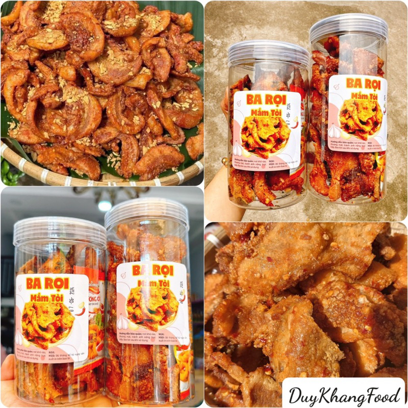 BA RỌI MẮM TỎI loại ngon đặt biệt mới mỗi ngày -HỘP 300G/250GR