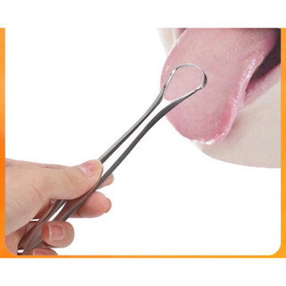Dụng cụ vệ sinh lưỡi,chất liệu inox giúp loại bỏ mùi hôi miệng an toàn vệ sinh