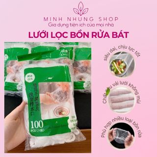 'Combo 100 Túi Lưới Lọc Rác Helfer - Giải Pháp Thông Minh Cho Bồn Rửa Chén'