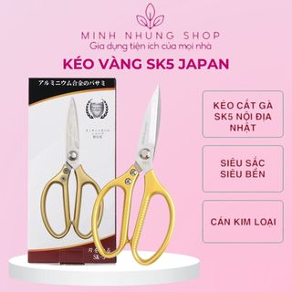 "Kéo Đa Năng SK5 Nhật Bản - Chất Lượng Cao, Bền Bỉ, Cắt Xương Gà & Vịt Dễ Dàng"