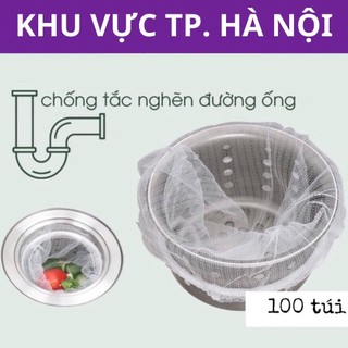 'Combo 100 Túi Lưới Lọc Rác Helfer - Giải Pháp Thông Minh Cho Bồn Rửa Chén'