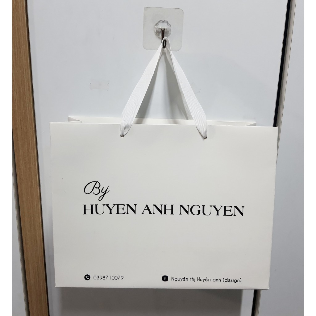 Túi giấy in theo yêu cầu giấy, dày ivory 30x21x9 in theo yêu cầu