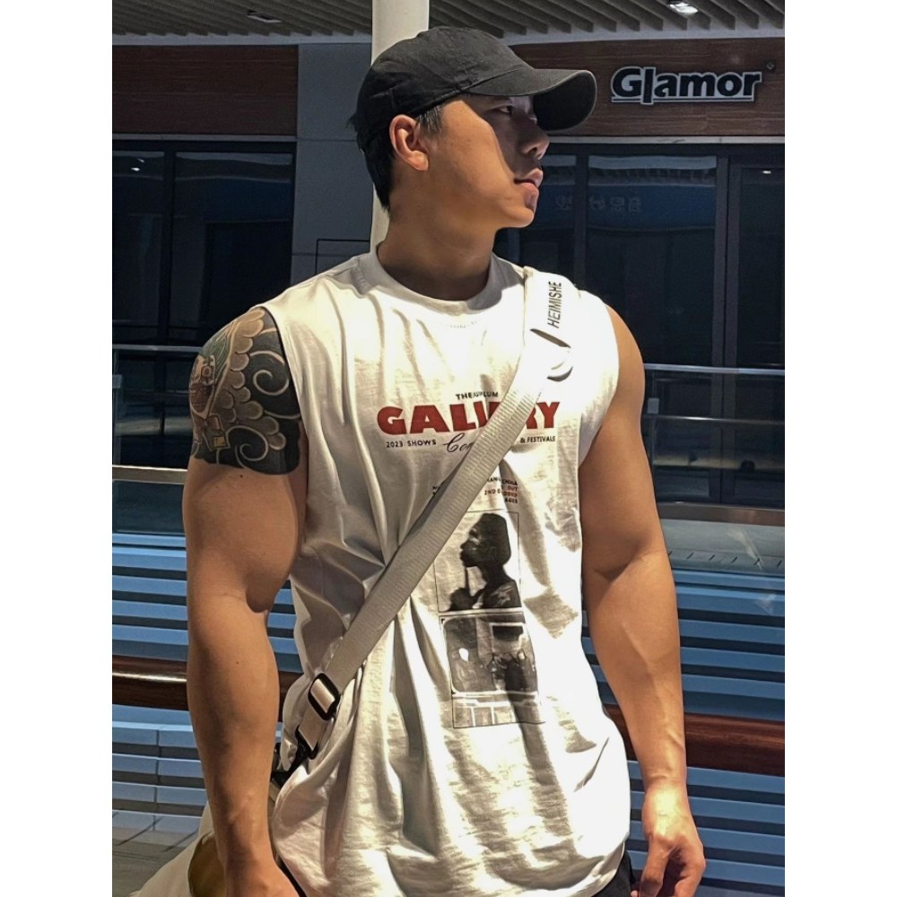 Áo Ba Lỗ Nam Nữ Tank Top REDLABEL, Áo Ba Lỗ Sát Nách In Họa Tiết GALLERY Unisex Cotton Cá Tính TT27