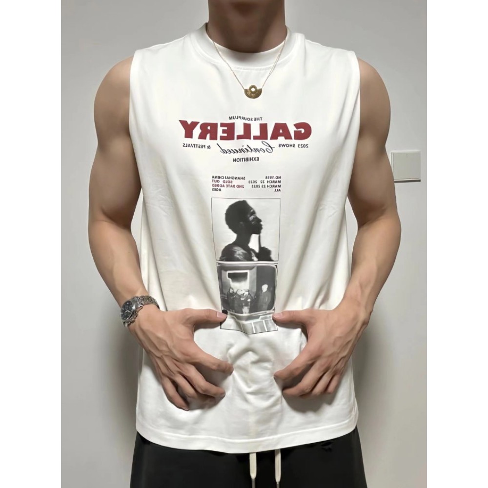 Áo Ba Lỗ Nam Nữ Tank Top REDLABEL, Áo Ba Lỗ Sát Nách In Họa Tiết GALLERY Unisex Cotton Cá Tính TT27