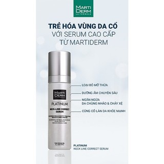 Tinh Chất Làm Săn Chắc & Trẻ Hóa Da Vùng Cổ Martiderm Platinum Neck Line Correct Serum 50ml
