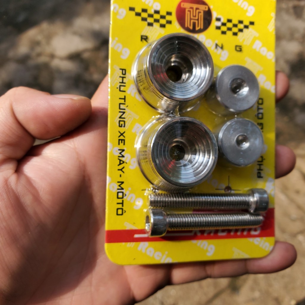 Gù tay lái INOX 304 kiểu 3 sọc thái lắp được cho nhiều dòng xe máy ...
