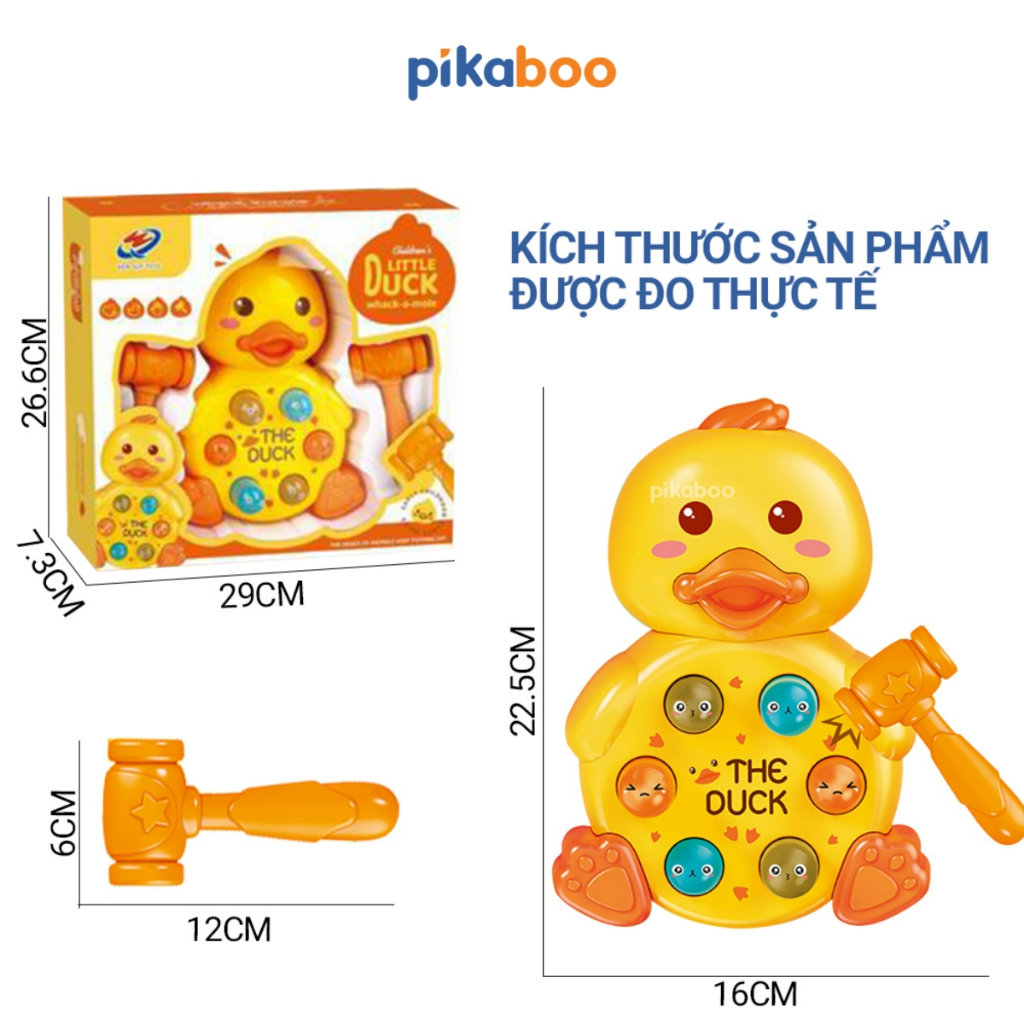 Ảnh Đồ chơi đập chuột con vịt Pikaboo, giúp bé phát triển vận động tinh và rèn luyện khả năng phối hợp 3