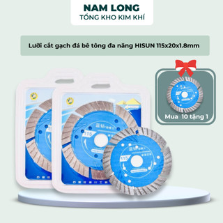 Lưỡi cắt đa năng HISUN 💪FREE SHIP💪 Lưỡi cắt gạch đá bê tông cao cấp115x1.8x20mm HISUN115