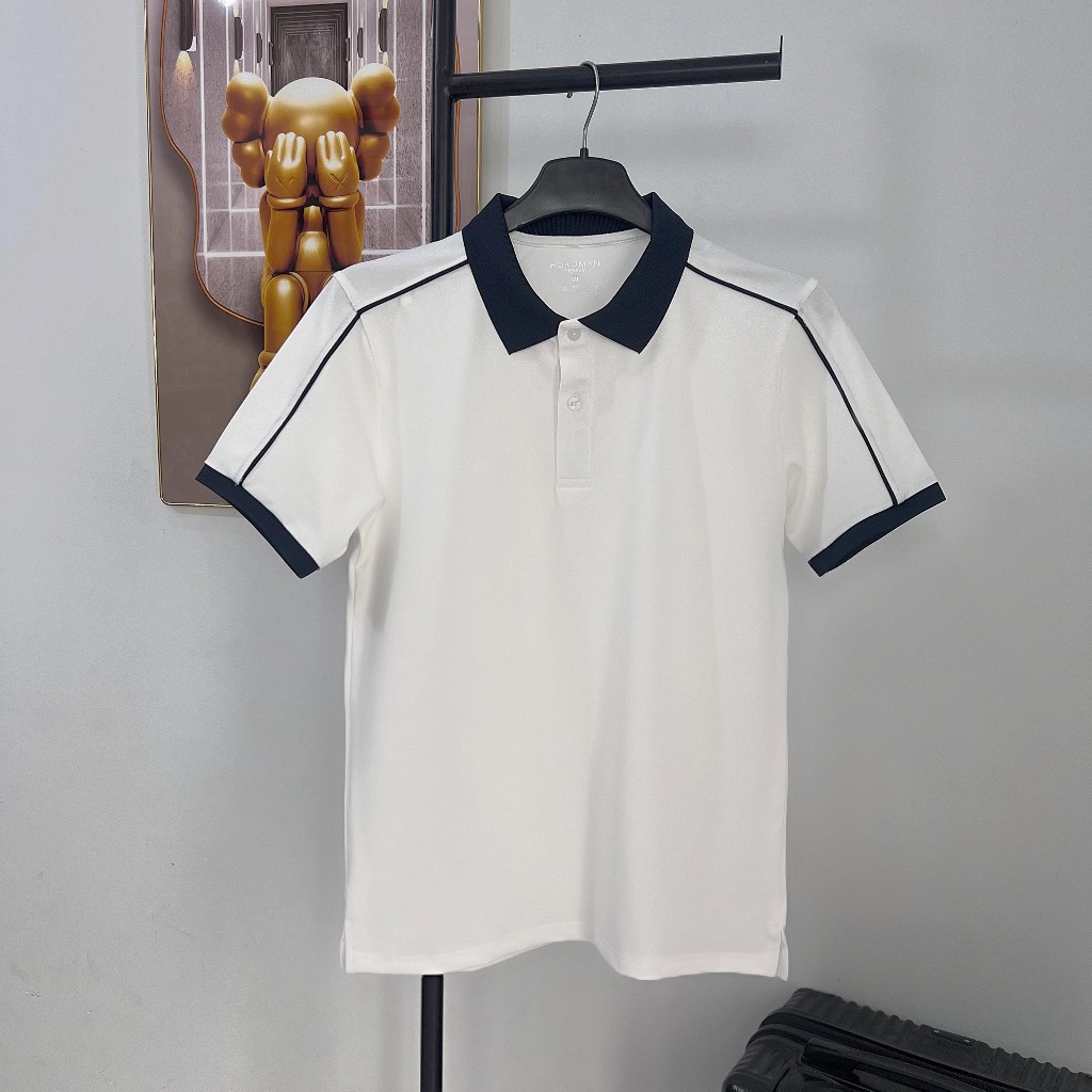 [PLP.1] 45-90kg Áo polo poli vải cá sấu lỗ tăm nam, ngắn tay, thoáng mát, co dãn, viền vải  =>>