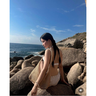 Áo bra Erica linen buộc dây cổ nhiều màu Hàng handmade