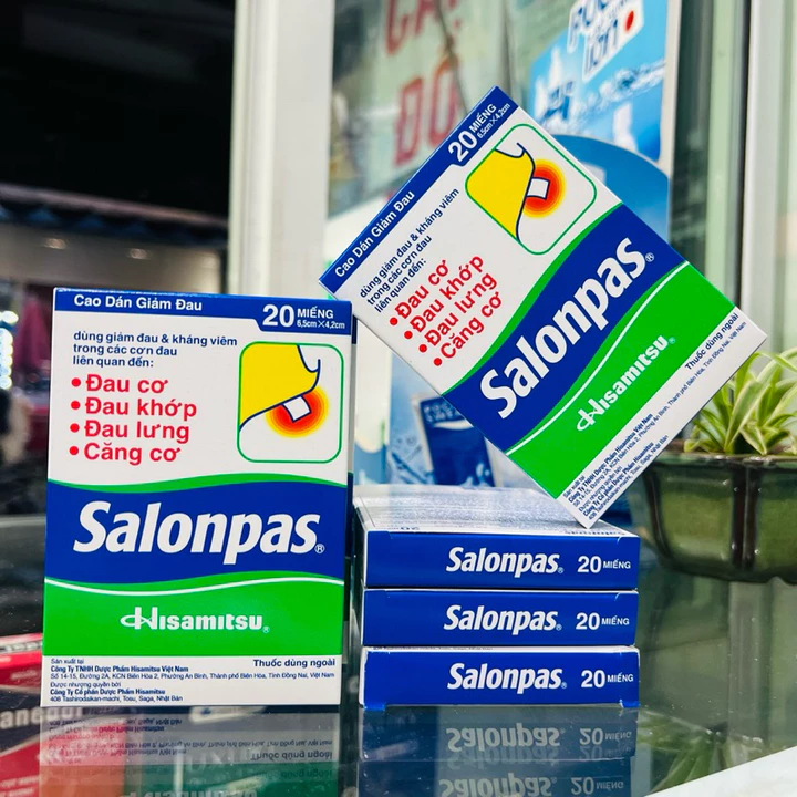 Cao Dán Salonpas hộp 20 miếng