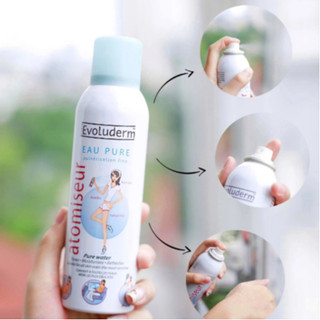 Xịt Khoáng Cấp Nước & Làm Dịu Da Evoluderm Pure Water Atomizer (150ml, 400ml)