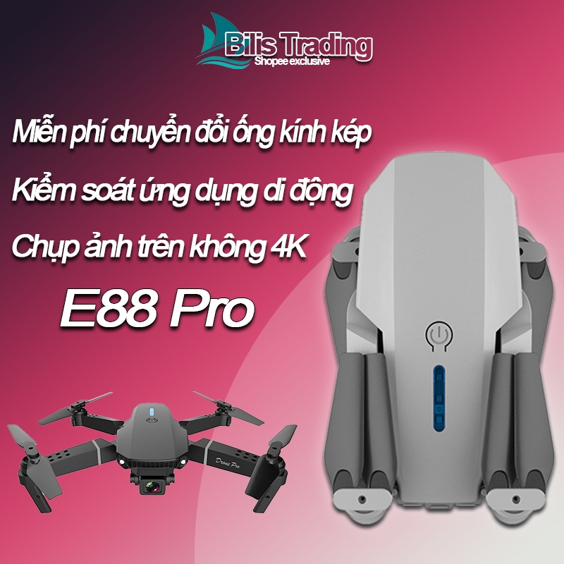 Drone camera 4k mini Máy Bay Flycam E88 PRO fIycam trang bị camera ...