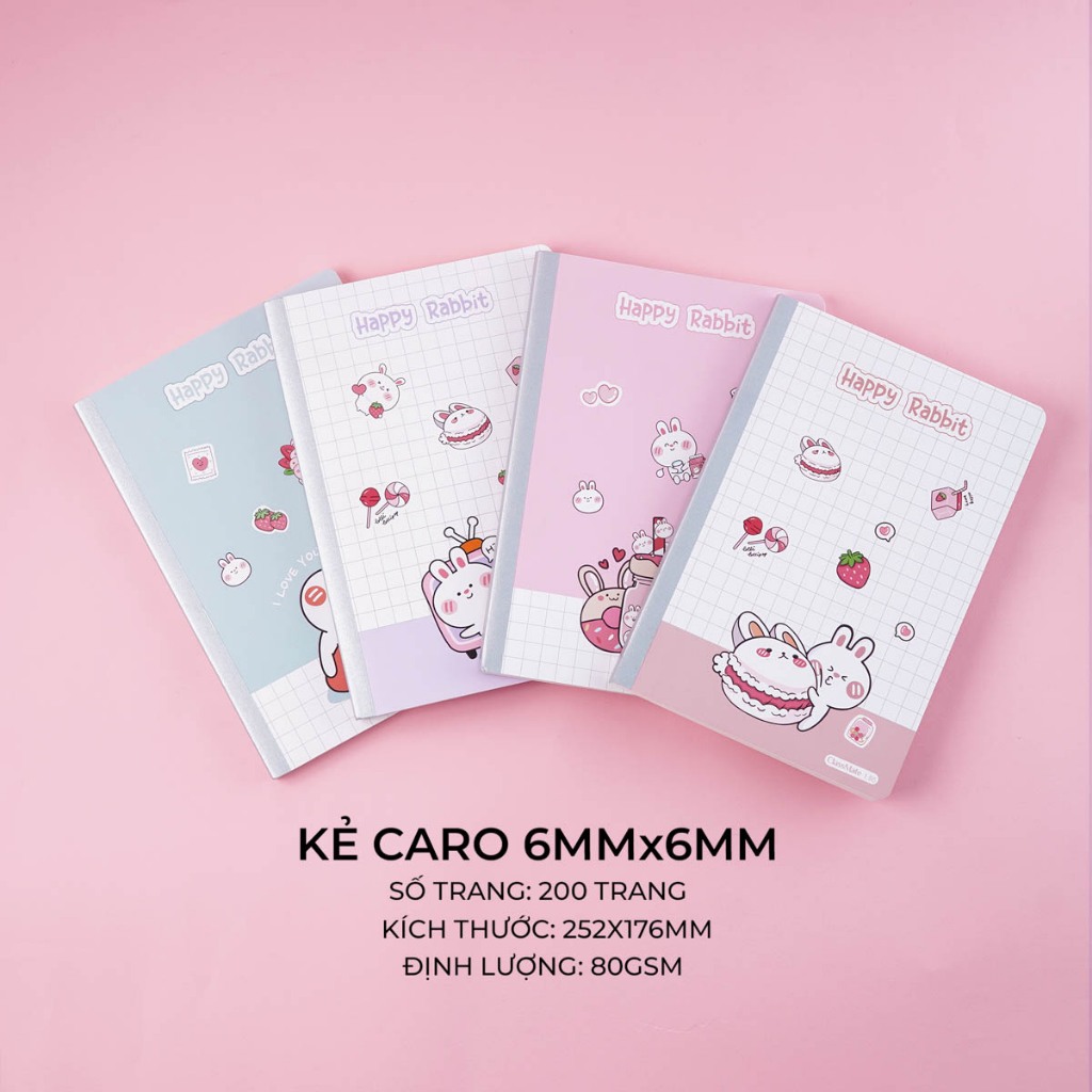 Vở Caro B5 Classmate Vở Ô Vuông Caro 6x6mm, 80gsm, Vở May Gáy 200 Trang Tập Sinh Viên Học Ngôn Ngữ, Viết Bài NB5-20-0509