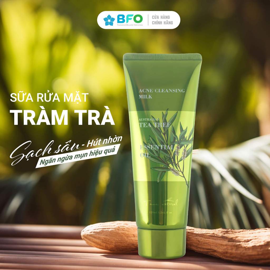 Ảnh Sữa Rửa Mặt Dưỡng Da Tinh Chất Tràm Trà Giảm Mụn Tami Natural 120ml 2