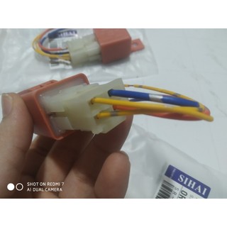 Combo 10 Rơ le dây, rơ le 4 chân SIHAI (kèm rắc cắm).