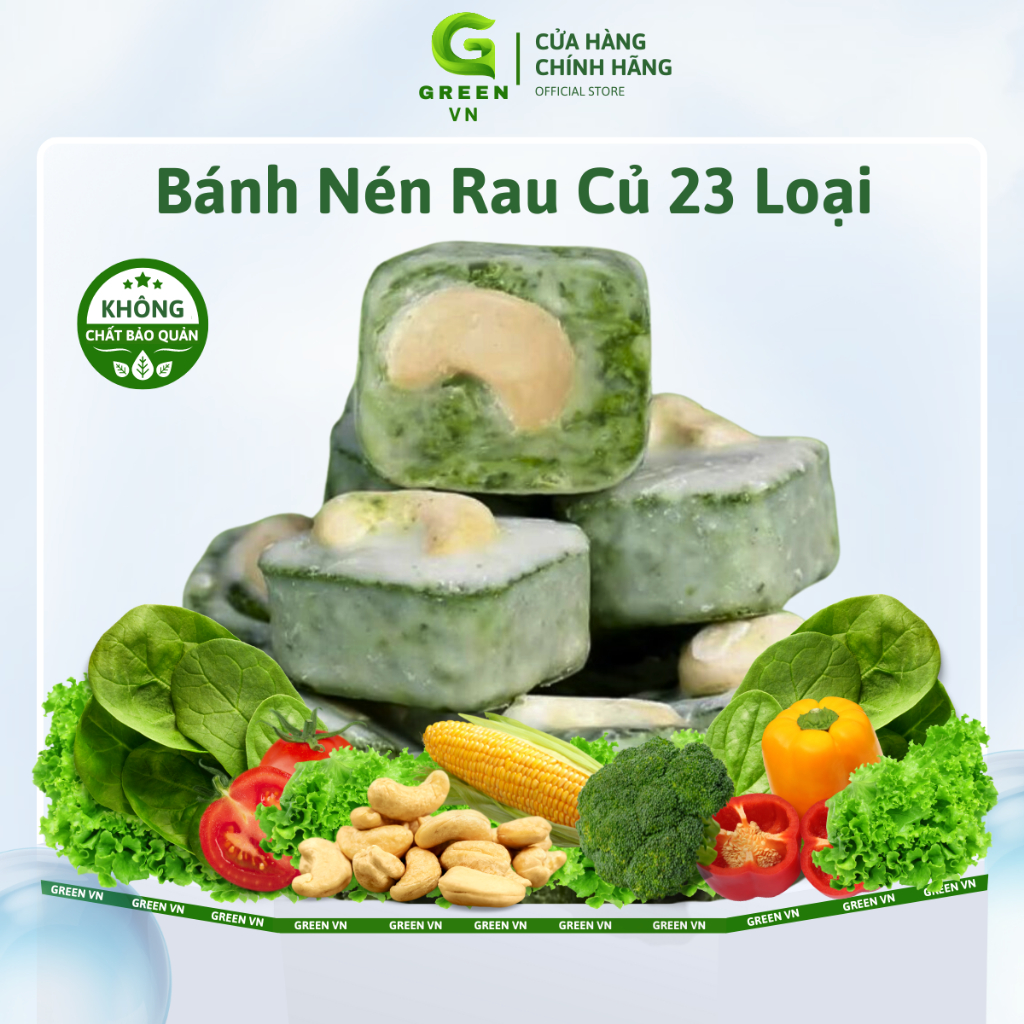 Bánh Rau Củ Sấy Lạnh Green Vn Thơm Giòn Tốt Cho Sức Khỏe, Bánh Nén Rau ...