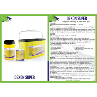 Interchemie Dexon Super 1kg xử lý nước ao nuôi tôm cá, sát trùng dụng cụ thiết bị đa tác dụng