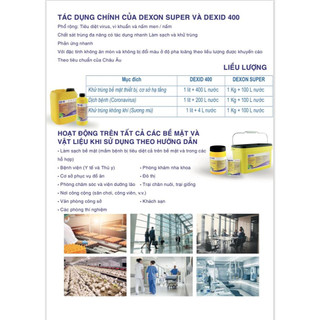 Interchemie Dexon Super 1kg xử lý nước ao nuôi tôm cá, sát trùng dụng cụ thiết bị đa tác dụng