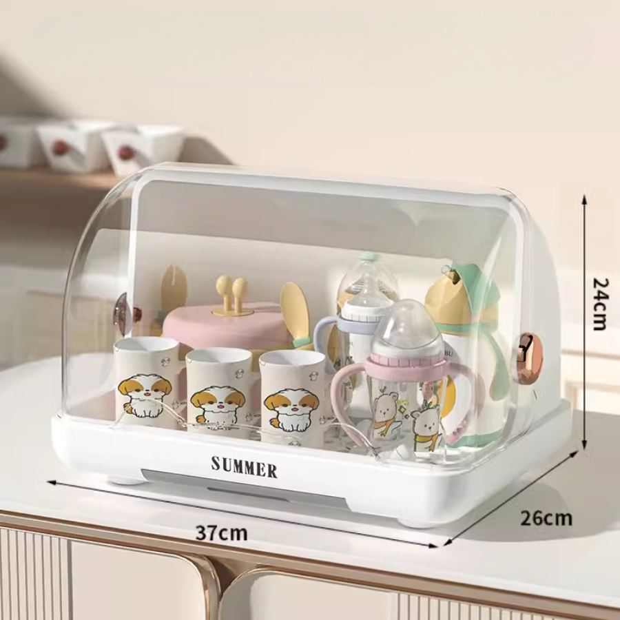 Khay Úp Bình Sữa Tiệt Trùng Bảo Quản Bằng Tia UVC Loại Bỏ Vi Khuẩn 99% Không BPA An Toàn Tiện Dụng