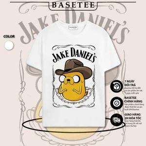 Áo thun trắng in hình Jake Daniels co dãn thấm hút mồ hôi đủ size 40-100kg form rộng Basetee Unisex