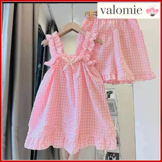 Đồ bộ mặc nhà 2 dây bảng to, đồ ngủ dễ thương chất vải đũi kẻ mềm ,đồ ngủ nữ free size từ 38-58 kg
